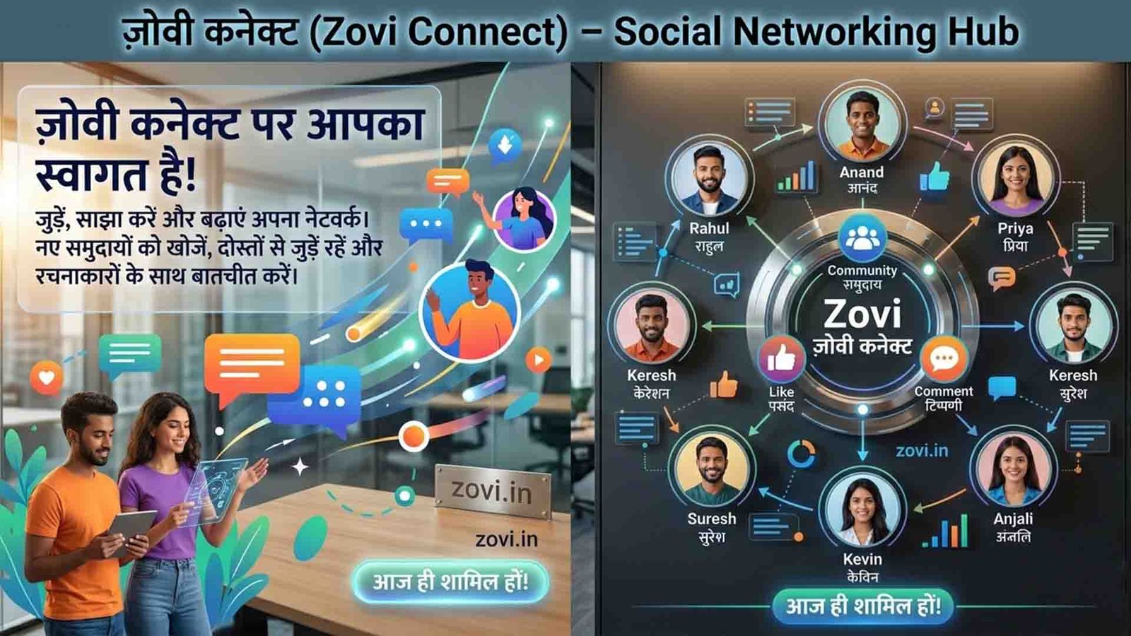 Zovi Connect | Connect, Share, and Grow Your Network